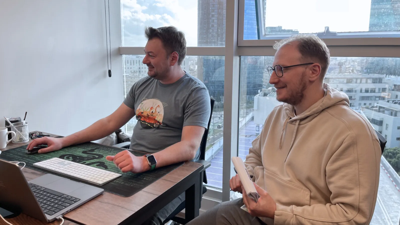 Pair session at the Tel Aviv office