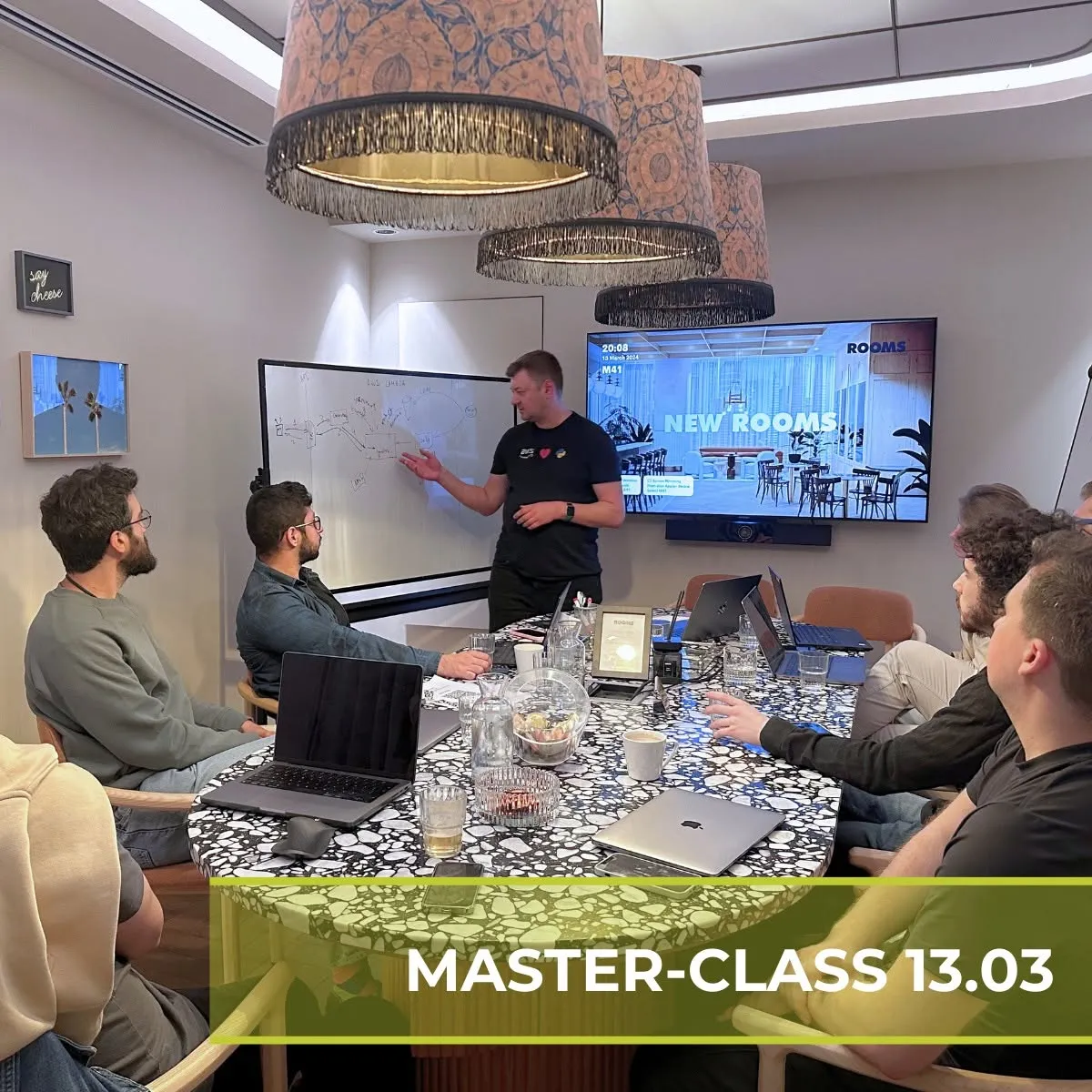 Master-class cohort in session at the Rooms